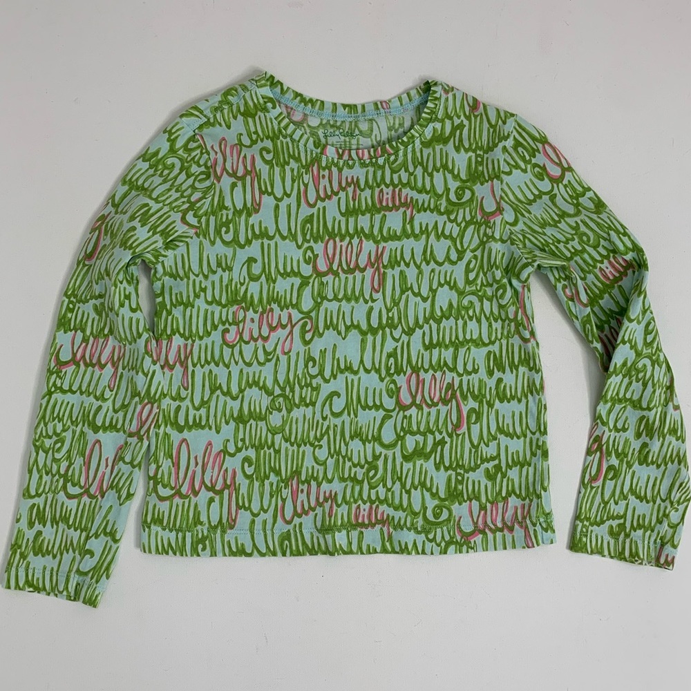 Lilly Pulitzer Lilly logo print tee shirt Girls